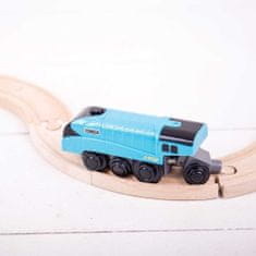 Bigjigs Rail žigi Rail Električna lokomotiva Mallard blue