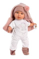Llorens 42406 BABY JULIA, realistična lutka z zvoki in mehkim tekstilnim telesom, 42 cm