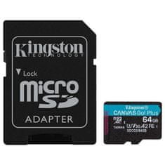 Kingston Pomnilniška kartica Kingston microSDXC 64GB SDCG3/64GB