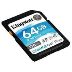 Kingston Kingston Micro SDXC Canvas Go! Plus 64GB UHS-I U3 SDCG3/64GBSP
