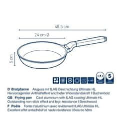 Kela Ponev Vitana iz litega aluminija sive barve 24 x 5 cm KL-10084
