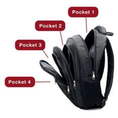 Dollcini Nahrbtnik za prenosnik, 17", 20 L, vodotesen, odporen na praske, šola, potovanje, služba