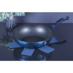 Berlingerhaus Wok z marmornato površino 28 cm Metallic Line Aquamarine Edition BH-1875