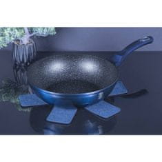 Berlingerhaus Wok z marmornato površino 28 cm Metallic Line Aquamarine Edition