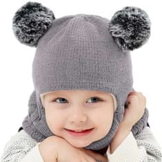 Sofistar Otroška zimska kapa, siva