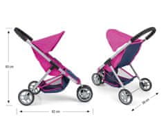 MILLY MALLY Susie Prestige Navy otroški voziček za lutke