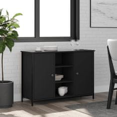 Vidaxl Komoda črna 100x35x70 cm inženirski les