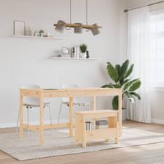 Vidaxl Klop za predsobo 60x28x45 cm trdna borovina