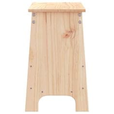 Vidaxl Klop za predsobo 60x28x45 cm trdna borovina