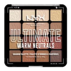 NYX Ultimate Warm Neutrals paletka senčil za oči 12.8 g