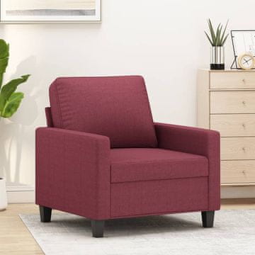 Vidaxl vidaXL Fotelj, vinsko rdeč, 60 cm, oblazinjen s tkanino