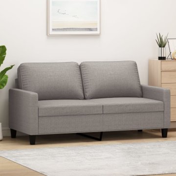 Vidaxl vidaXL Dvosed, taupe, 140 cm, oblazinjen s tkanino