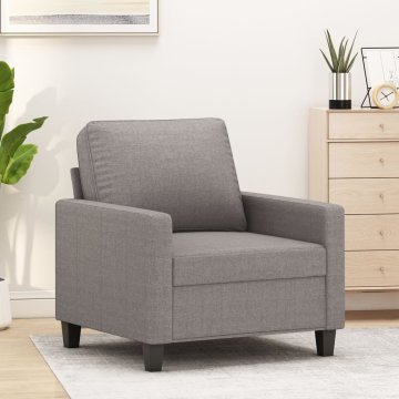 shumee vidaXL Fotelj taupe 60 cm blago