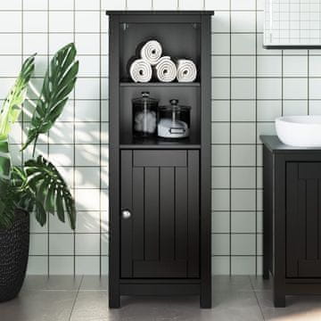 Vidaxl vidaXL BERG kopalniška omarica črna 40x34x110 cm borov les