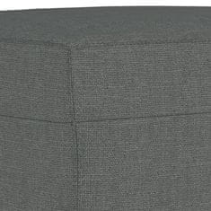 Vidaxl Sedežna garnitura z blazinami 3-delna temno sivo blago