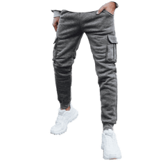 Dstreet Moške izolirane bojne hlače SIMM sive barve ux4050 XXL