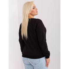 RELEVANCE Bluza plus size z obrobo FIONA črna RV-BZ-9171.80_403965 Univerzalni
