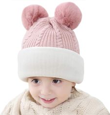 Sofistar Otroška zimska kapa, roza