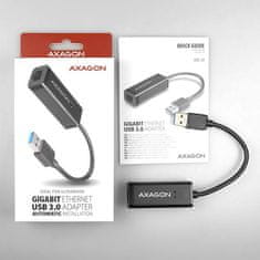 AXAGON ADE-SR, USB-A 3.2 Gen 1 - Gigabitna ethernetna omrežna kartica, samodejna namestitev, črna