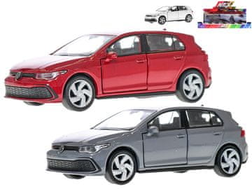 Welly VW Golf 8 GTI 11,5 cm 1:38 kovinski reverz - mešanica barv (bela, rdeča, siva)