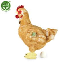 Rappa Plišasta kokoš 33 cm z jajcem ECO-FRIENDLY
