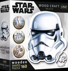 Trefl Puzzle Wood Craft Origin Vojna zvezd: Stormtrooper čelada 160 kosov