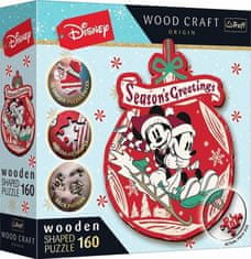 Trefl Puzzle Wood Craft Origin Mickey in Minnie's Christmas Adventure 160 kosov