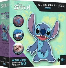 Trefl Wood Craft Junior puzzle Lilo & Stitch 50 kosov