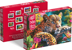 Cherry Pazzi Ležeči leopard Puzzle 500 kosov