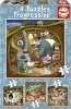 Puzzle Gozdne zgodbe 4v1 (12,16,20,25 kosov)