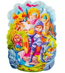 Puzzler Lesene barvne uganke - Pogumni vitez