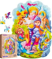 Puzzler Lesene barvne uganke - Pogumni vitez