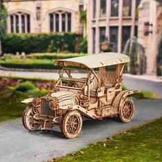 Robotime Lesena 3D sestavljanka Zgodovinski avto - Vintage avto
