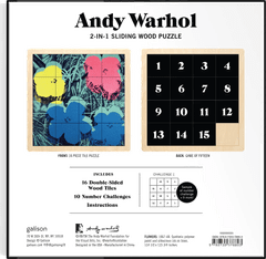 Galison Andy Warhol drsna lesena sestavljanka: (16 kosov)