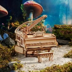 Robotime 3D lesena škatla za igrače Magic Piano (mehanski pogon)