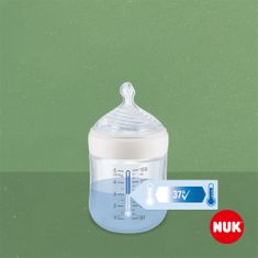 Nuk for Nature Dojenčkova steklenička za učenje z uravnavanjem temperature S rjava