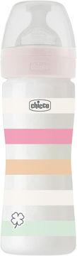 Chicco Otroška steklenička Well-being silikon 250 ml deklica