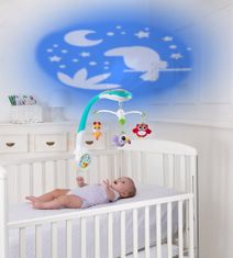 Chicco Vrtiljak nad otroško posteljico s projektorjem Čarobni gozd