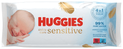 Huggies HUGGIES Extra Care Triplo Vlažni robčki 56x3 kosov