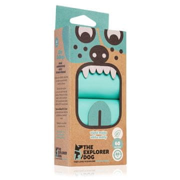 EXPLORER DOG Reciklirane vrečke za pasje iztrebke z vonjem mete 60 kosov