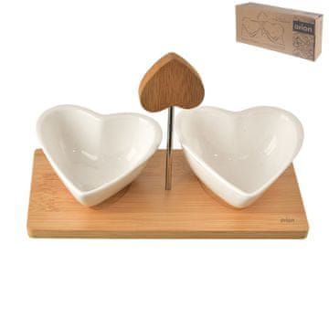 Orion Servirna skleda porcelan/bambus WHITELINE