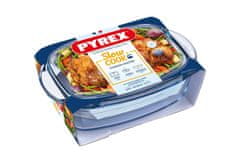 Pyrex STEKLENA POSODA ZA PEKO S POKROVOM 6,7 L