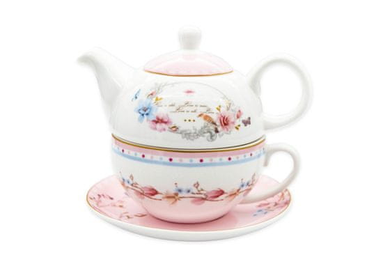 Bella Fiore Porcelanski čajnik 450ml + vrč 350ml FLOWER