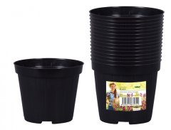 Cvetlični lonec Črni d8cm 15 kosov