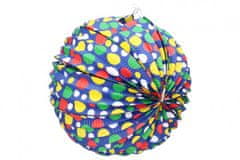 Lampionček premera 30 cm 2 barvi v vrečki (brez palice) karneval
