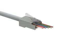 Solarix Konektor SXRJ45-5E-STP-EASY Univerzalni, RJ45, CAT5E, STP, 8p8c za žice in rise