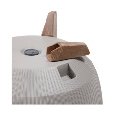 shumee Rosa linea ECO lesen cvetlični lonec bel 24xh15