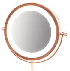 RIO MMST dvostransko LED kozmetično ogledalo, rožnato zlato