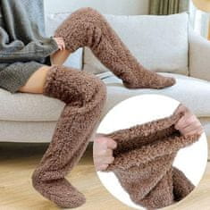Mormark Udobne nogavice | HUGSOCKS Rjava