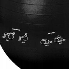 shumee REHABILITACIJSKA GIMNASTIČNA ŽOGA ZA VADBE, FITNES TRENING S ČRPALKO 65 cm